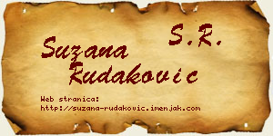 Suzana Rudaković vizit kartica